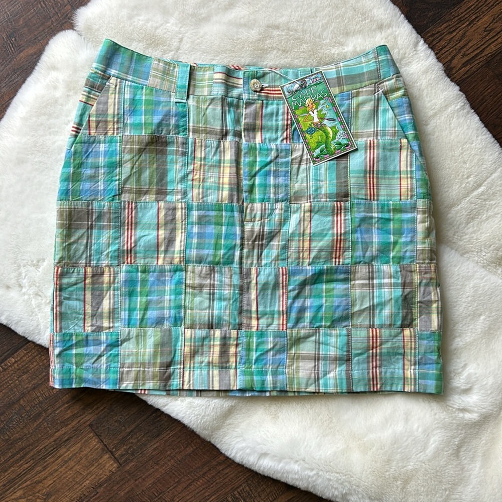 NWT Cape Madras Patchwork Mini Skirt